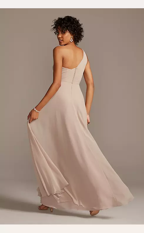 Full Skirt Bridesmaid Dress with One Shoulder Image 3