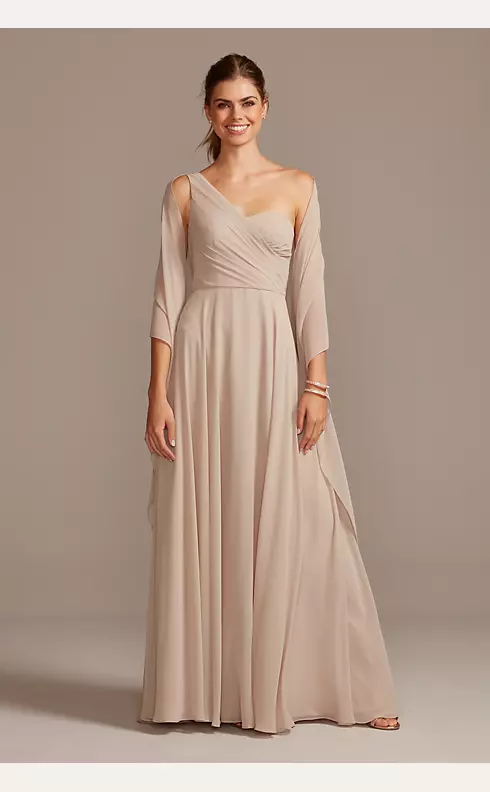 Full Skirt Bridesmaid Dress with One Shoulder Image 4