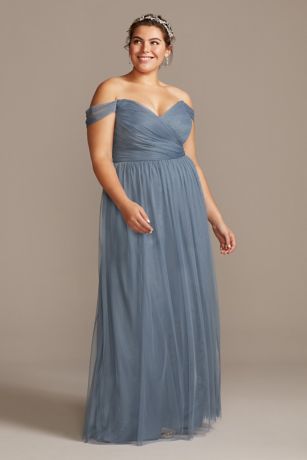 structured mikado strapless long bridesmaid dress