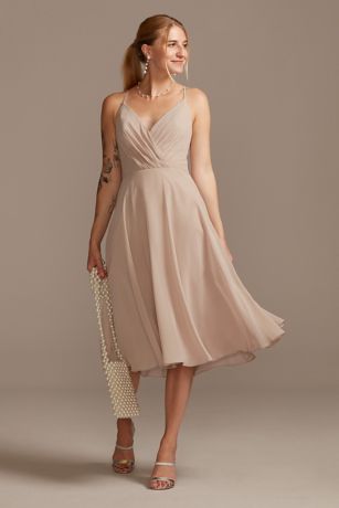 Short Espresso Bridesmaid Dresses