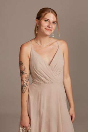 Short Spaghetti Strap Chiffon Dress