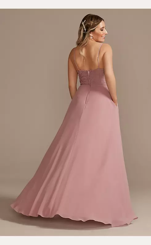 Lace Chiffon High-Low Dress Image 3