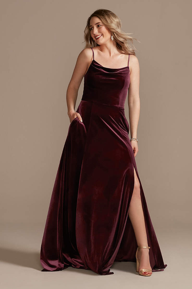 Velvet Bridesmaid Dresses - Long ...
