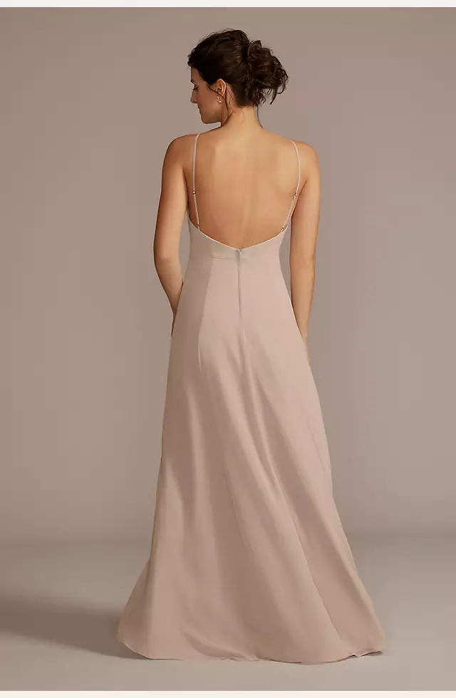 Chiffon High-Neck A-Line Bridesmaid Dress