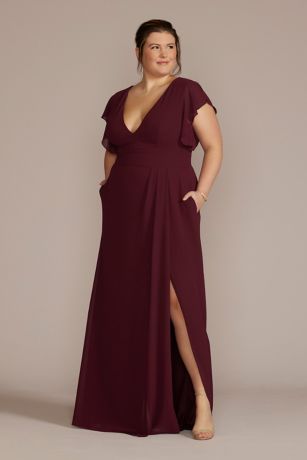 Wine dress hotsell davids bridal