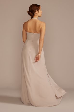 david s bridal halter bridesmaid dress