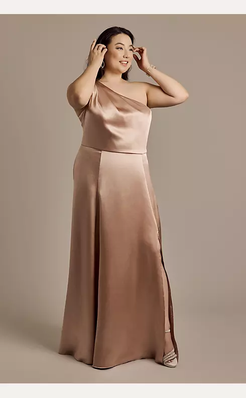 Luxe Charmeuse One-Shoulder Dress Image 4