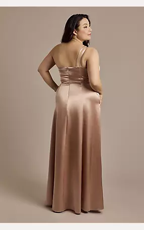 Luxe Charmeuse One-Shoulder Dress Image 5