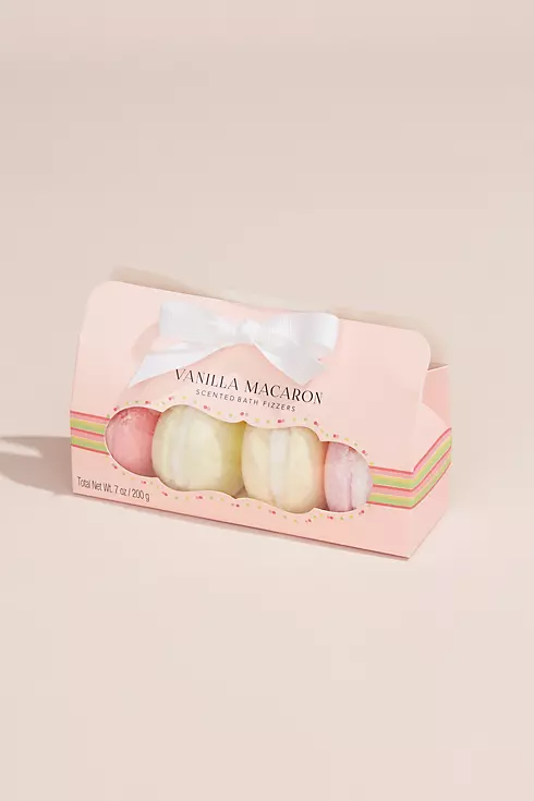 Vanilla Scented Macaron Bath Fizzies Set Image 1