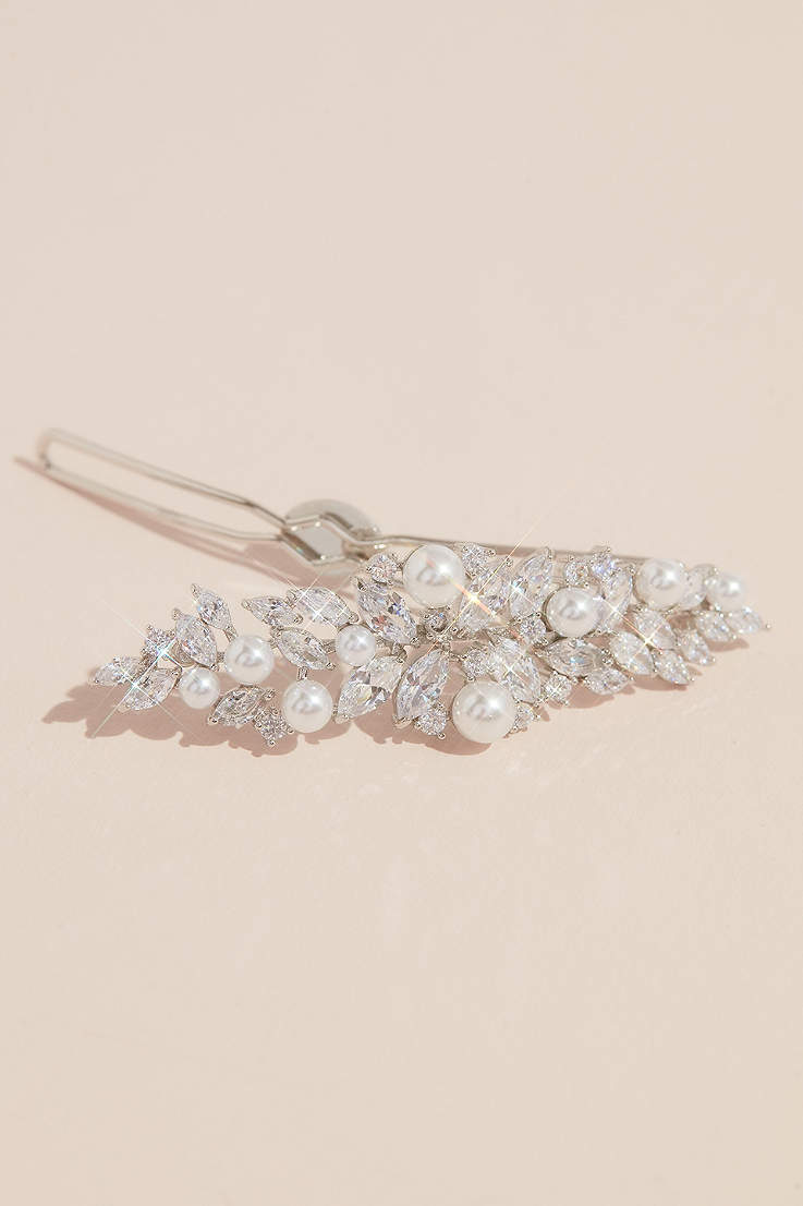 White KINGMAS 50 Pack Wedding Pearl Hair Pins Women Bridal Hairpins Clips Accessories