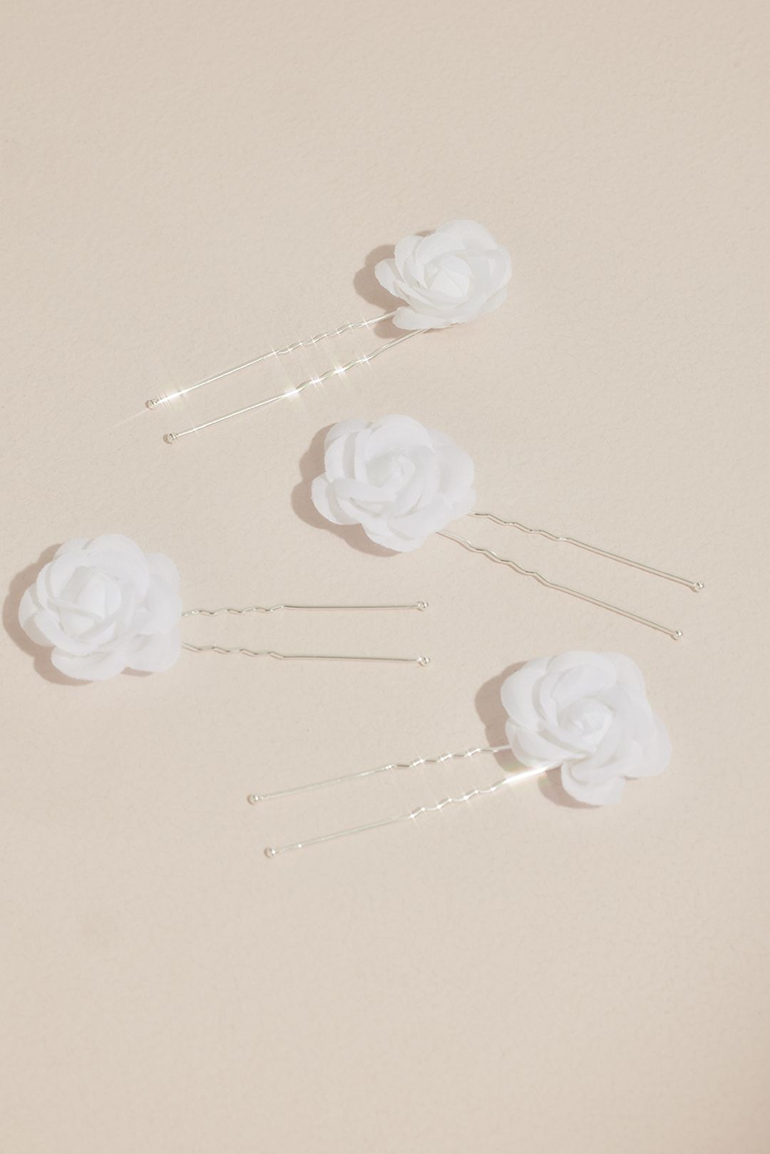 Rosette Flower Girl Hair Pin Set Image 1