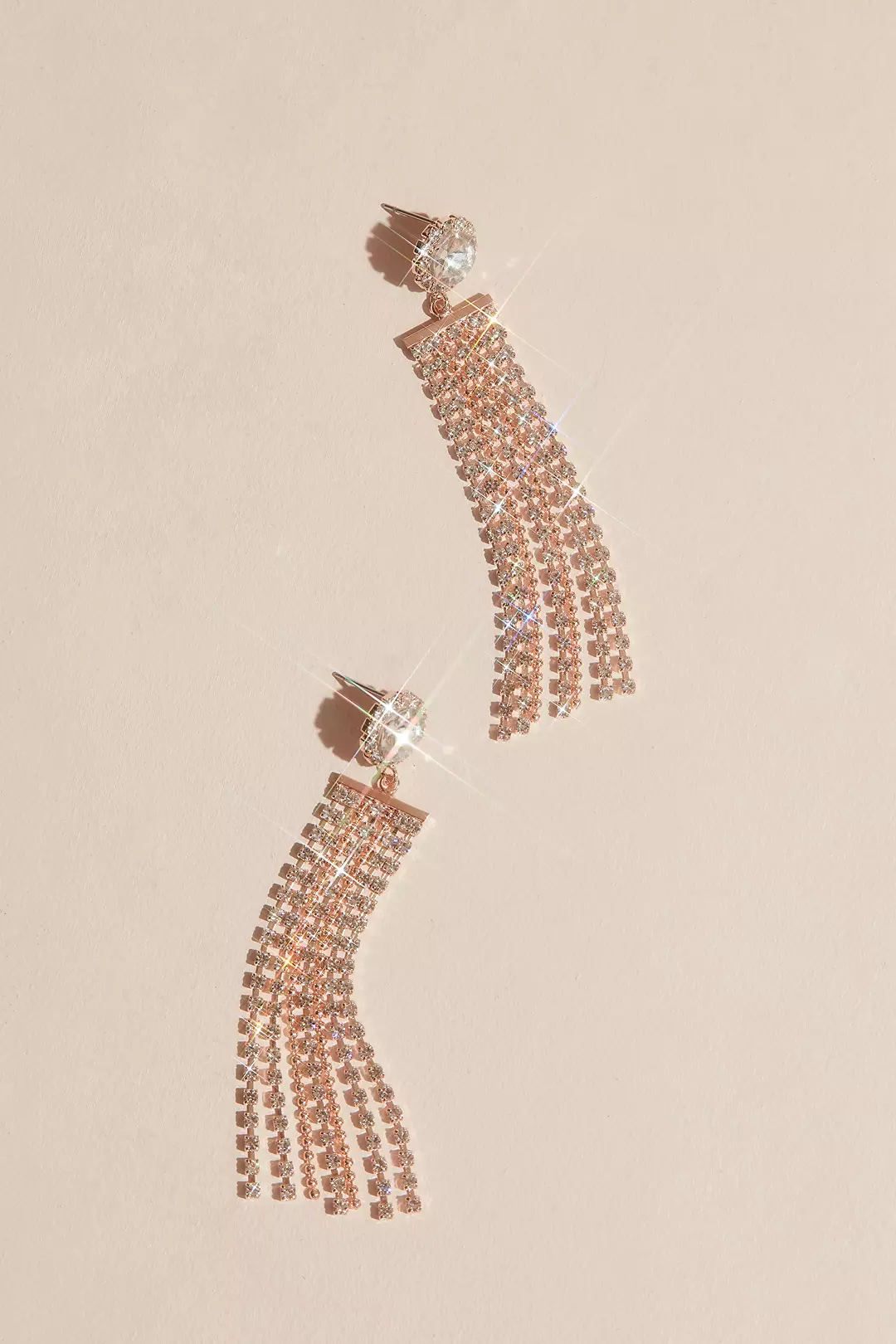 Crystal Fringe Sweep Earrings Image