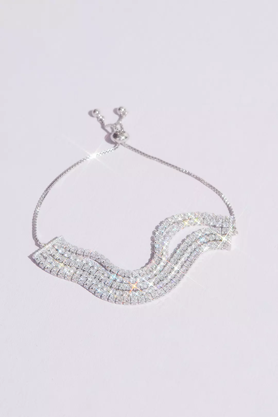 Slinky Crystal Chain Pull Bracelet Image