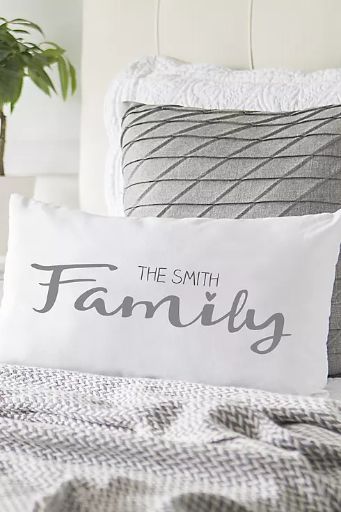 Personalized Family Lumbar Pillow Image 2