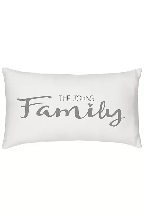 Personalized Family Lumbar Pillow Image 1