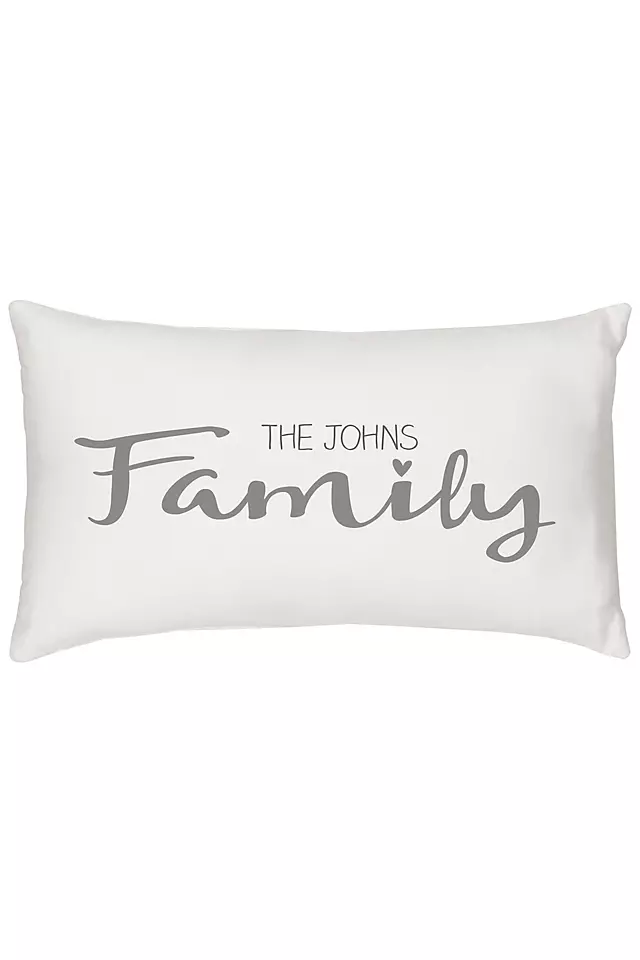 Personalized Family Lumbar Pillow Image