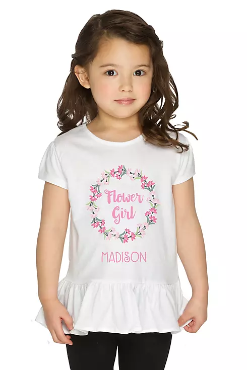 Personalized Flower Girl Shirt Image 1