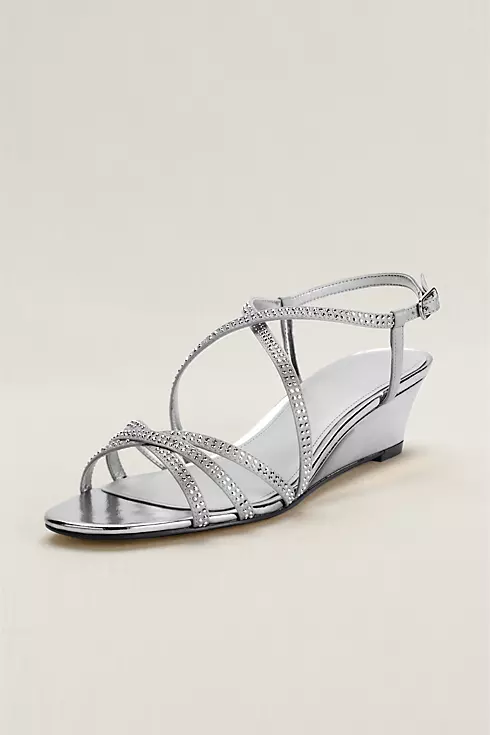 Touch of Nina Strappy Beaded Wedge Sandal Image 1