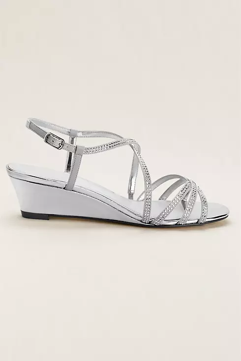 Touch of Nina Strappy Beaded Wedge Sandal Image 3
