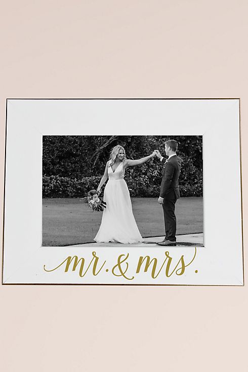 Mr and Mrs White Scripted Frame Image