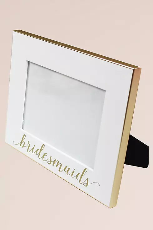 White and Gold Bridesmaid Frame Image 2