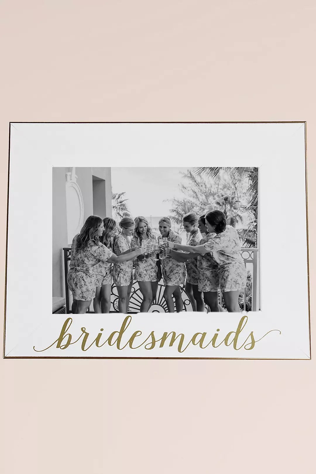 White and Gold Bridesmaid Frame Image