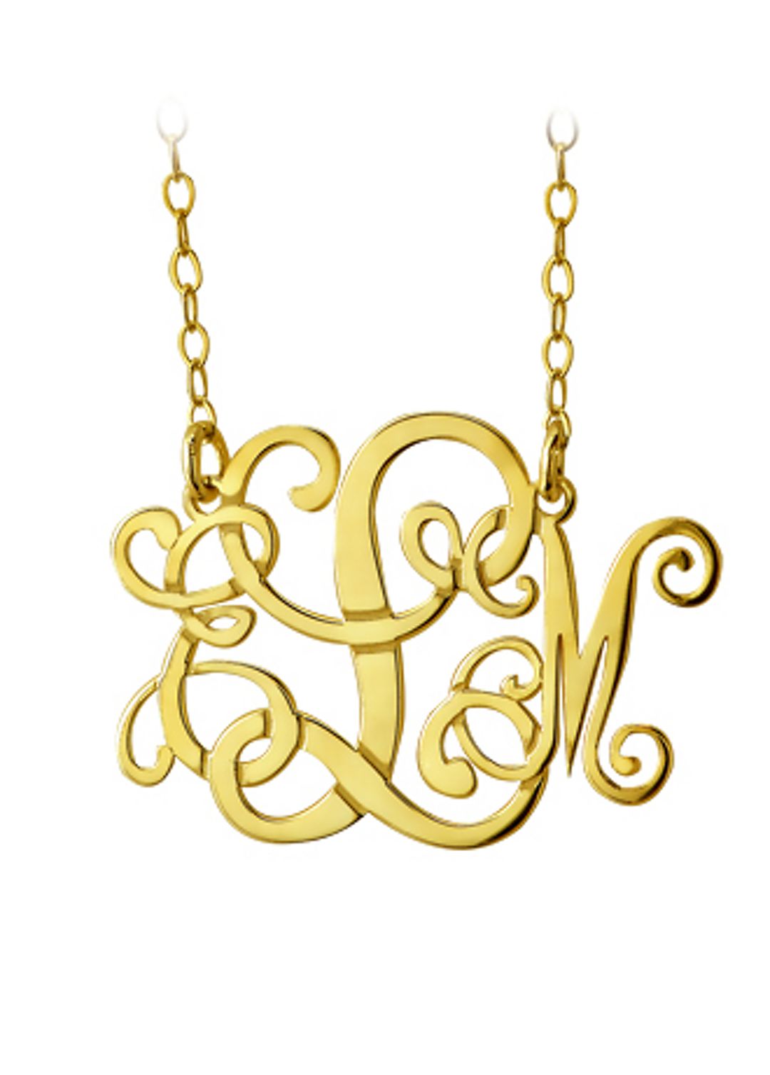 Personalized Monogram Necklace Image 2