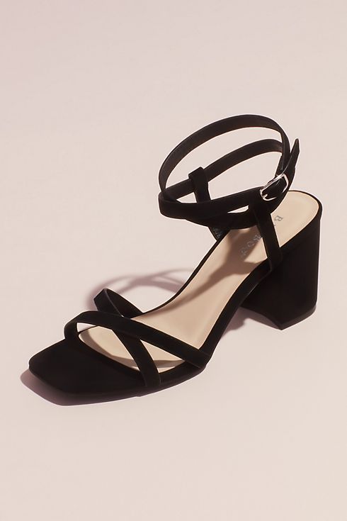 Strappy Square Toe Heeled Sandals Image