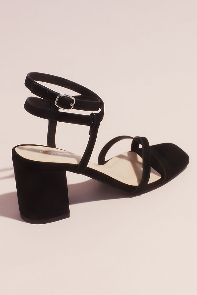 Strappy Square Toe Heeled Sandals Image 6
