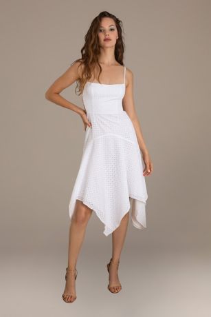 Asymmetrical summer outlet dress