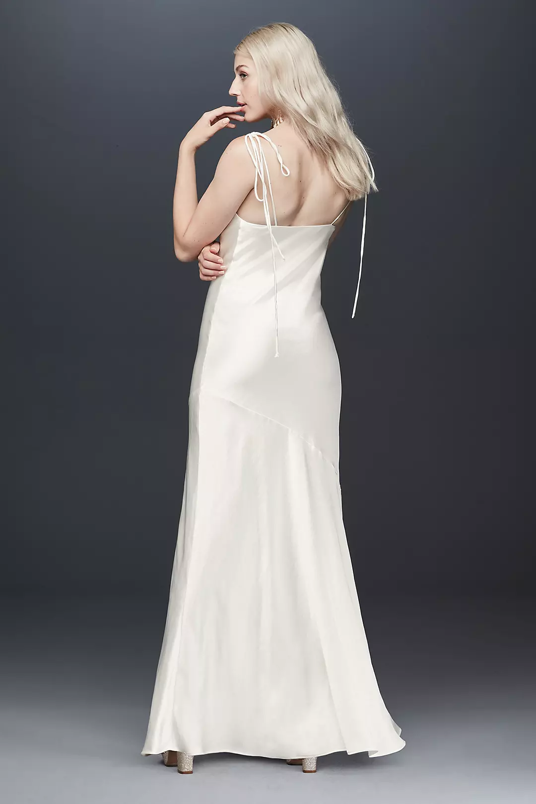 Fame and Partners Celia Charmeuse Slip Dress | David's Bridal