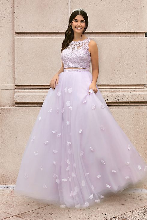 3-Piece Convertible Quince Dress with Heart Back Image 16