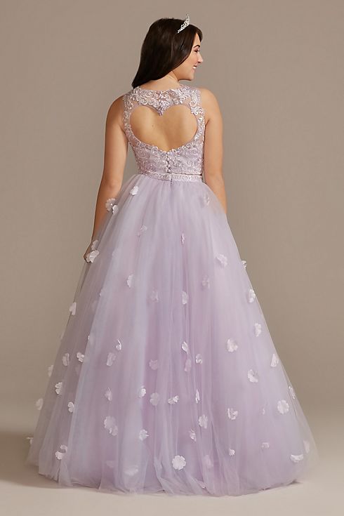 3-Piece Convertible Quince Dress with Heart Back Image 12