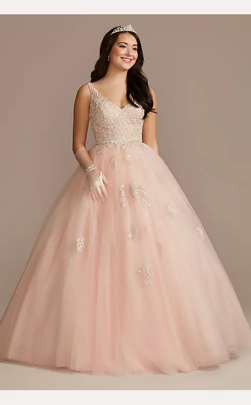 Fairytale Ballgown with Embellished Lace Applique Image 5