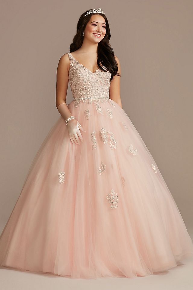 Fairytale Ballgown with Embellished Lace Applique Image 5