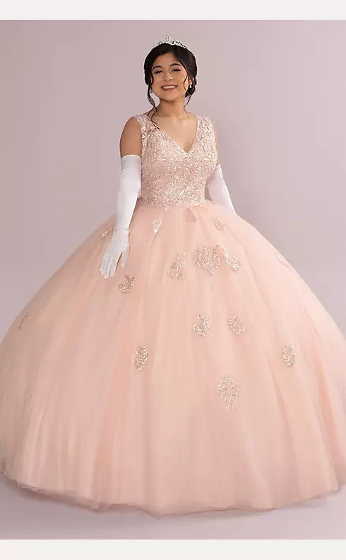 Fairytale Ballgown with Embellished Lace Applique Image 1