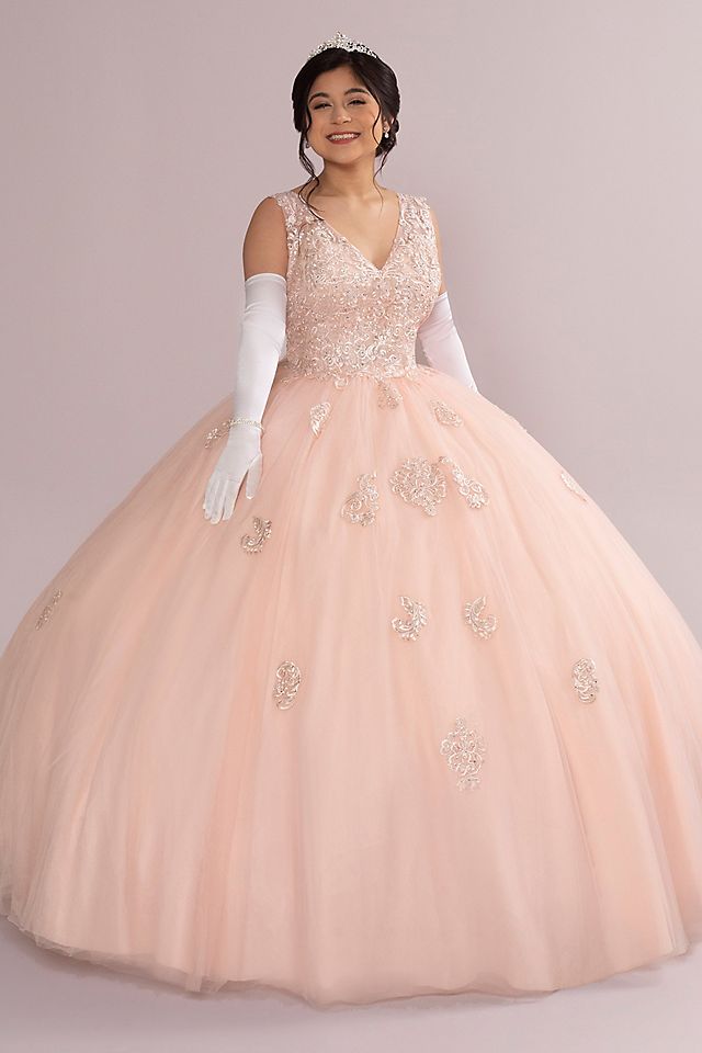 Fairytale Ballgown with Embellished Lace Applique Image 1