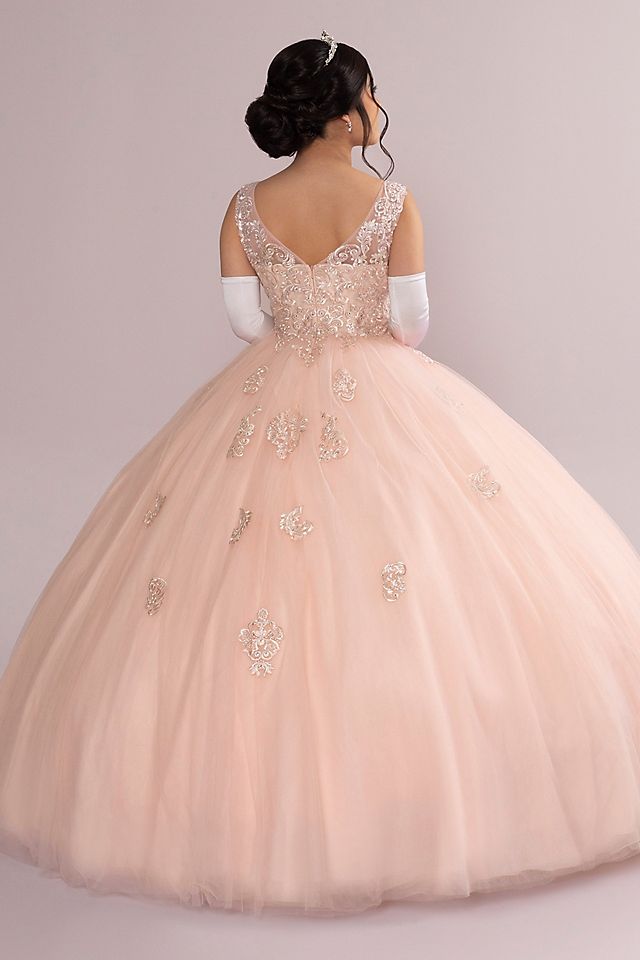 Fairytale Ballgown with Embellished Lace Applique Image 3
