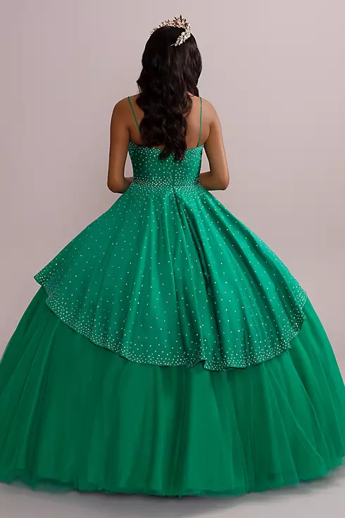 Embellished Quince Gown with Detachable Skirt Image 2
