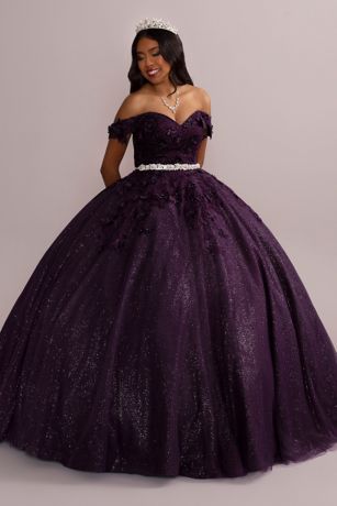 Deep Purple and Black Quince Dresses