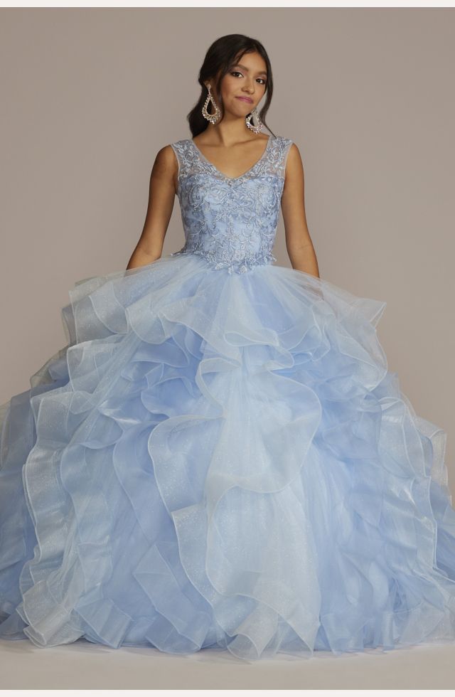 quinces dresses blue