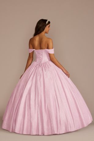 ball gown prom dresses princesses, corset Lace Applique quincenera dress ,DS4612 main image 1