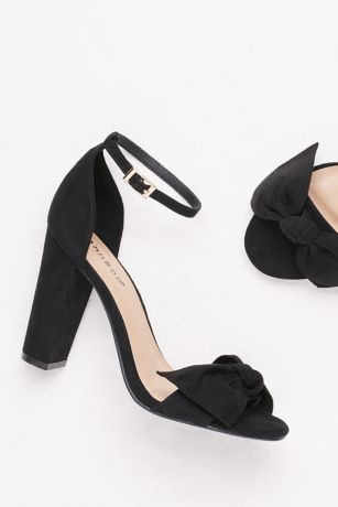 block heel bow sandals