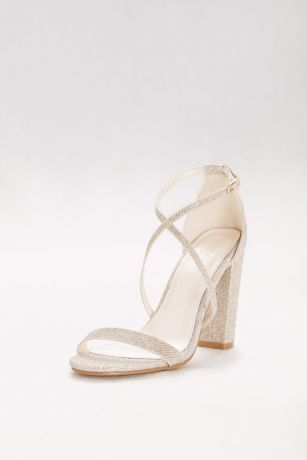 white graduation heels