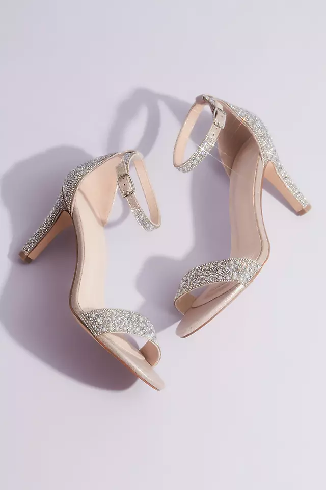 Pearl and Iridescent Crystal One-Band Mid Heels Image 4