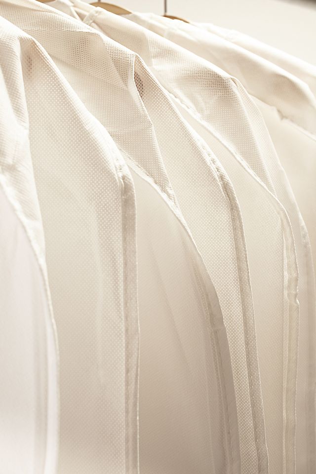 White Side Zip Garment Bag Image 3