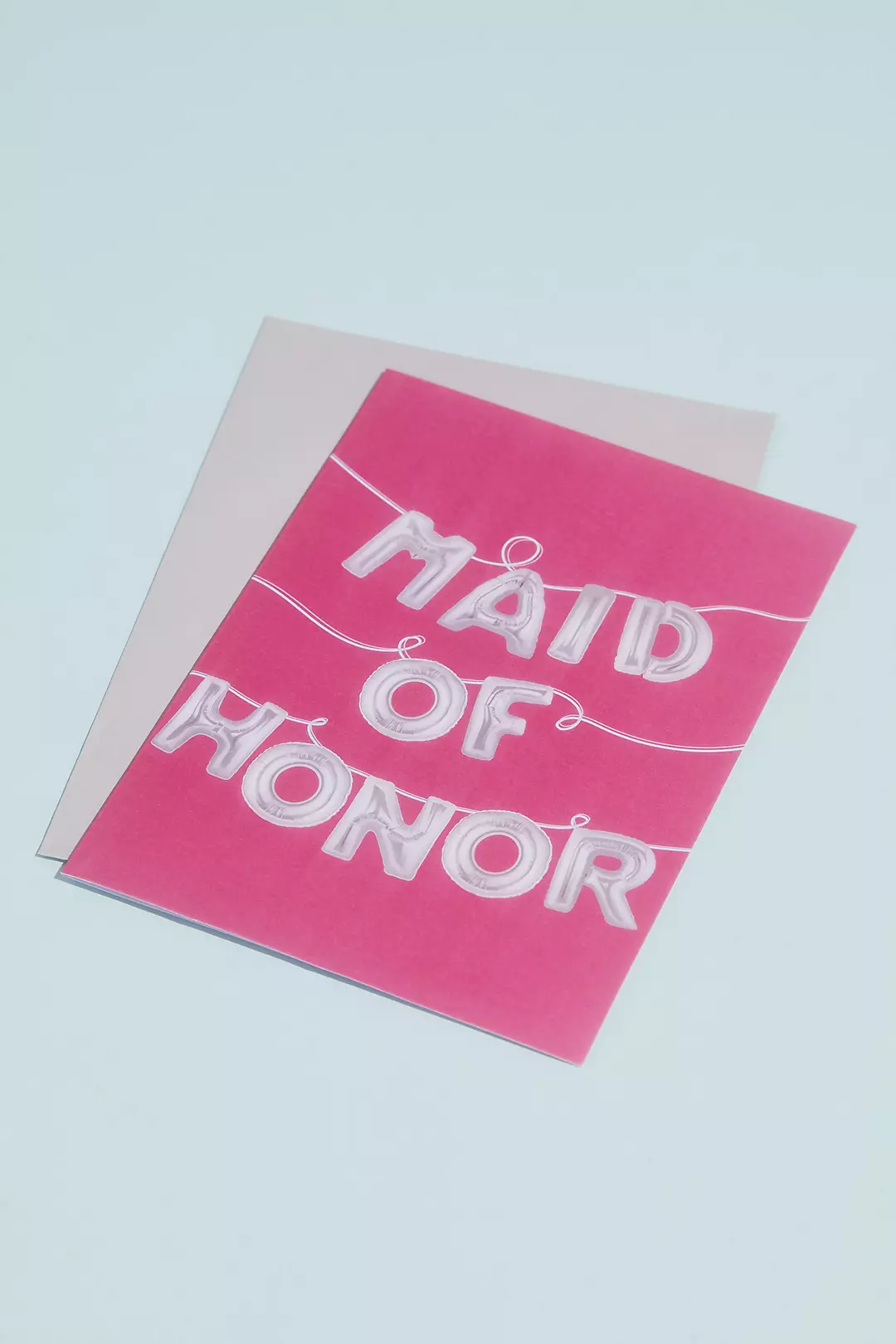 Maid of Honor Balloons Greeting Card Image