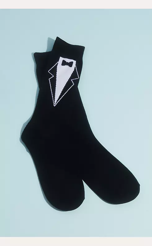 No Cold Feet Groom Socks with Tie Detail Image 1
