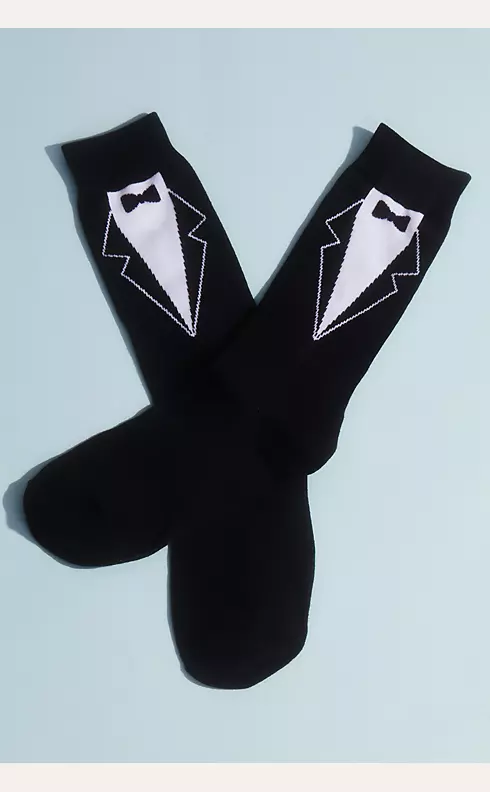 No Cold Feet Groom Socks with Tie Detail Image 3