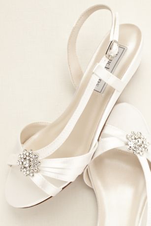 Geri Dyeable Wedge Sandal by Touch Ups | David's Bridal